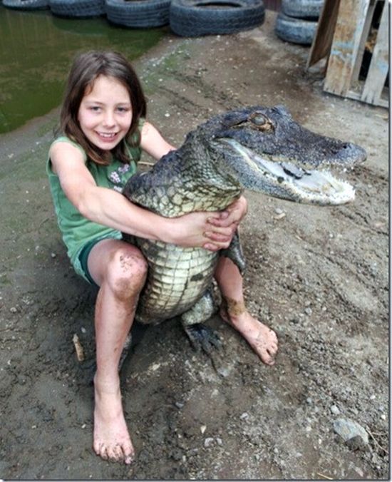 It was he wanted to play it with her femur. (Alligators - You just can't trust em'.)