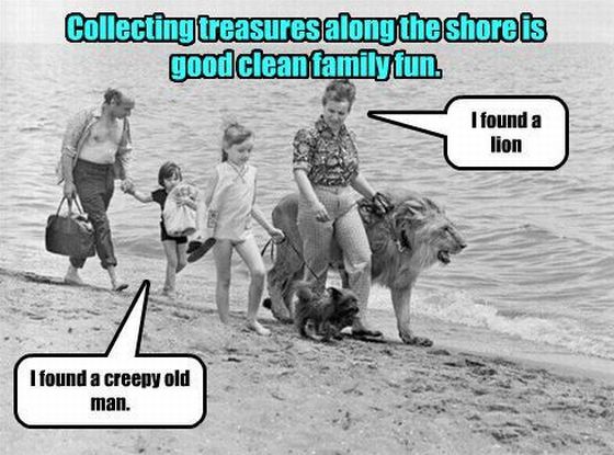 You'll never know what you can find at the beach ...