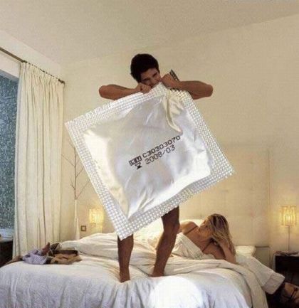Is this guy going to wrap the whole damn bed?