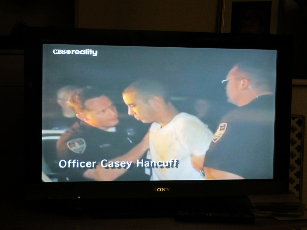 a policeman with the BEST NAME EVER came on." I just had to rewind and take a screenshot for EBW.