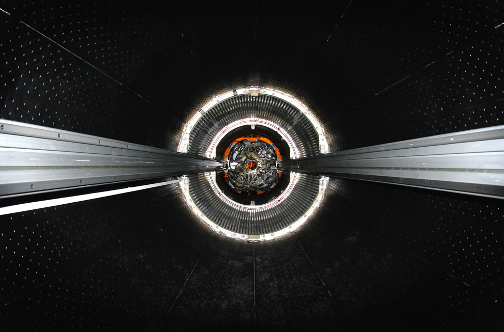 The ALICE Inner Tracking System during its transport in the experimental cavern and its insertion into the Time Projection Chamber (TPC). ALICE (A Large Ion Collider Experiment @ CERN) will study the physics of ultrahigh-energy proton-proton and lead-lead collisions and will explore conditions in the first instants of the universe, a few microseconds after the Big Bang