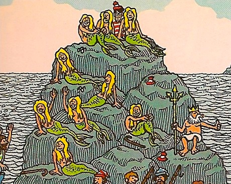 Waldo's Topless Mermaid Orgy in "The Deep Sea Divers," The Great Waldo Search