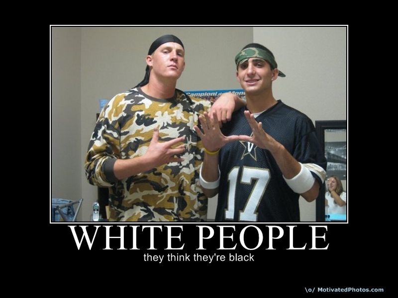 silly white people