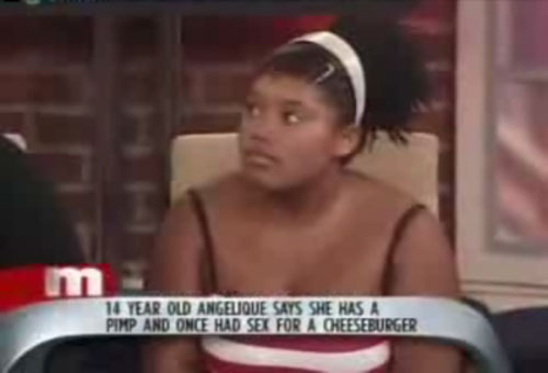 had sex for a cheeseburger - 18 Year Old Angelique Says She Has A Pimp And Once Had Sex For A Cheeseburger