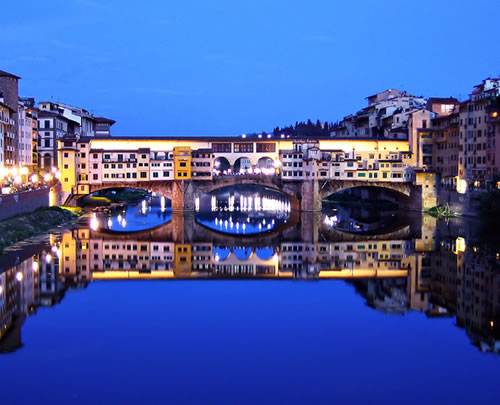 Ponte Vecchio Bridge: a medieval landmark of Florence, Italy