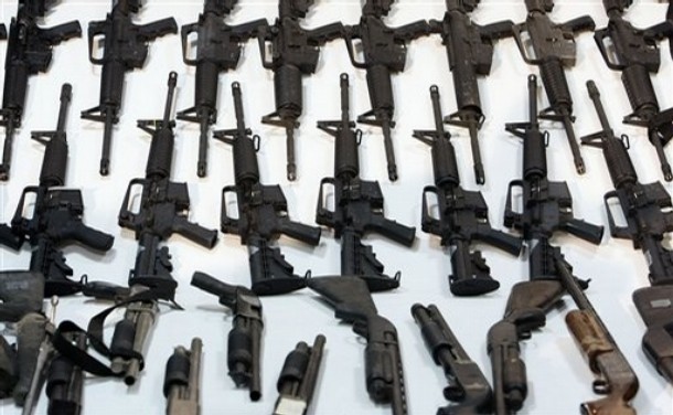 Largest weapons arsenal ever captured by Mexican army from Gulf