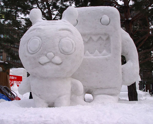Artistic Snow Sculptures