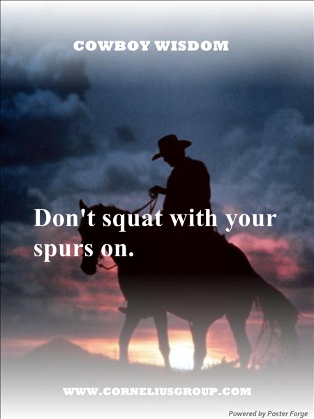 cowboy wisdom