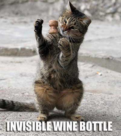 Invisible Wine Bottle