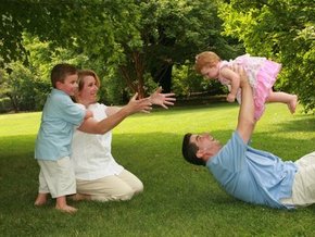 Family Game of "Let's Play Throw the Baby!!"