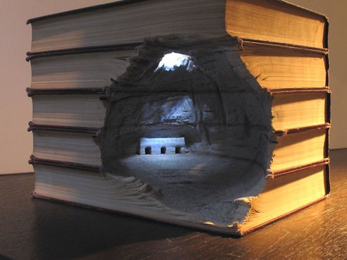 Amazing sculptures made from books