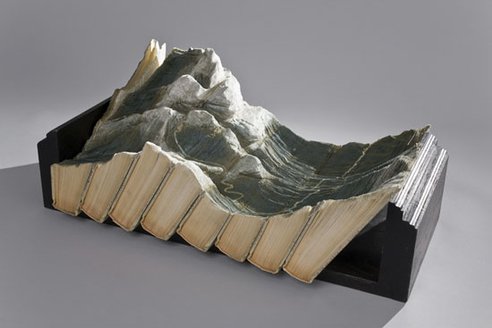 Amazing sculptures made from books