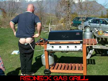 Redneck gas grill