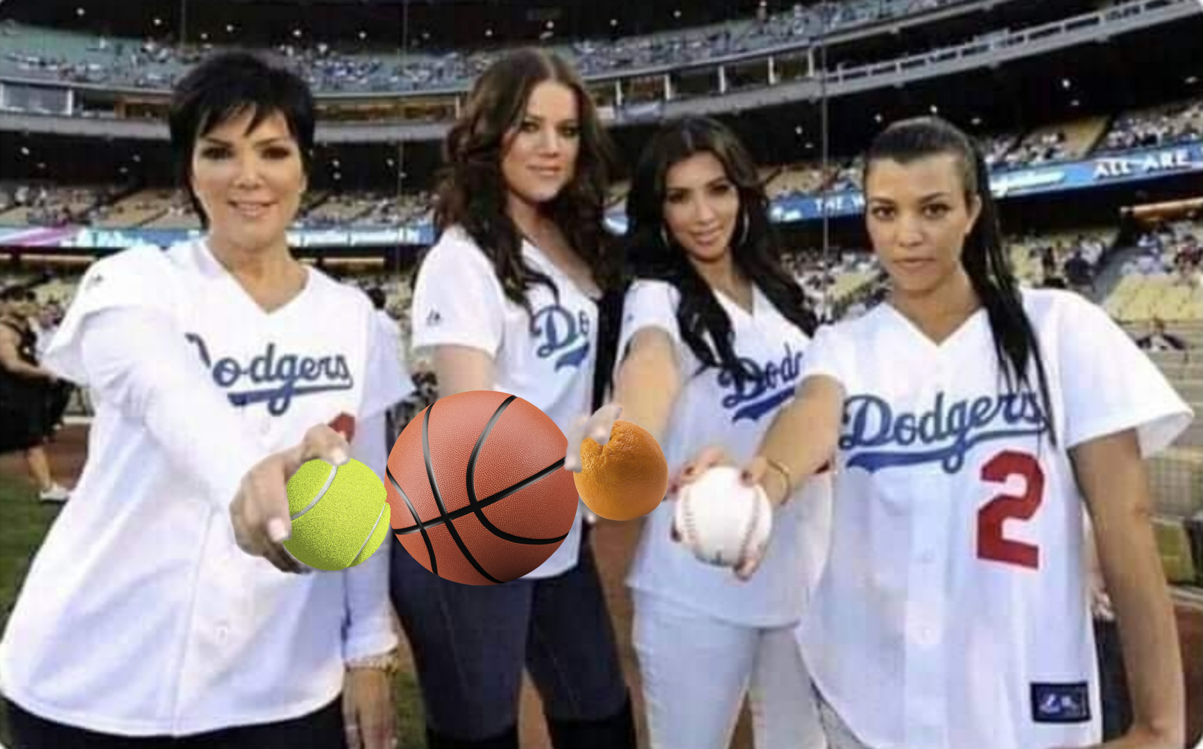 Kardashians Holding Balls Picture Ebaum S World