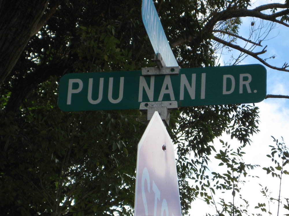 Driving down the road in Kona, Hawaii....
Slam on the Breaks cause we just saw this road....
