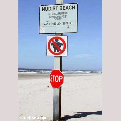 not on this beach !