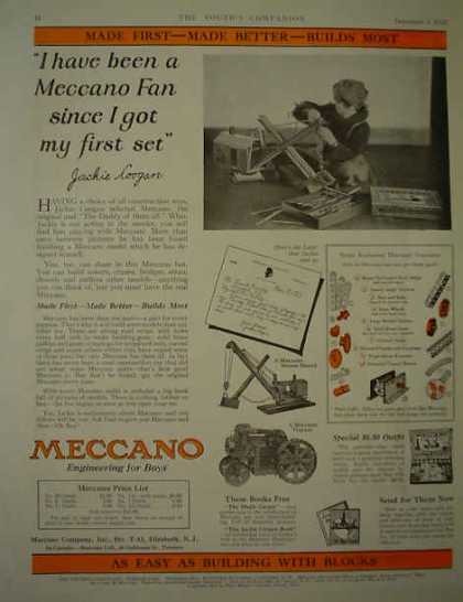 Toy advertisements of the 1920s