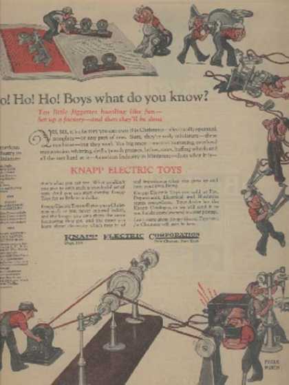 Toy advertisements of the 1920s