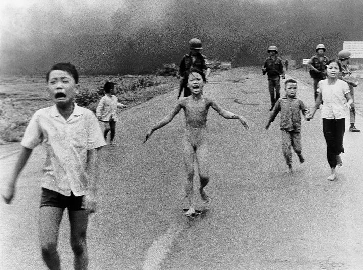 girl running from napalm