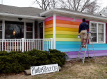 This is the house directly across the street from Westboro Baptist Church in topeka, KS.