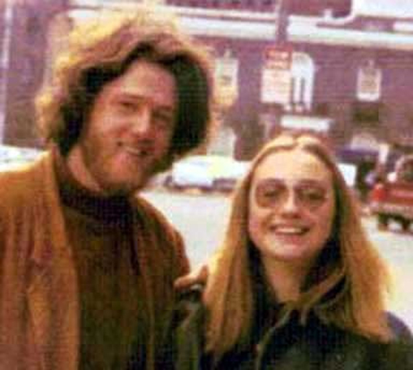 Bill and Hillary Clinton back in the day 