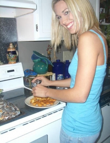 Hot Woman Cooking