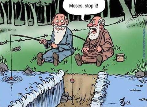 Pin Moses Fishing Joke