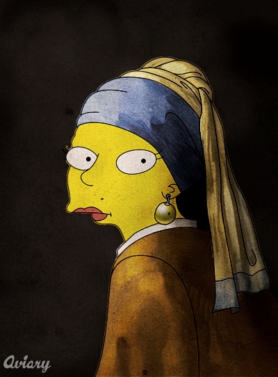 7 Famous Works of Art Remade, Simpsons-Style