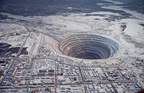 Minry diamond mine in Siberia