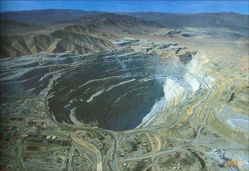 Chuquicamata copper mine in Chile