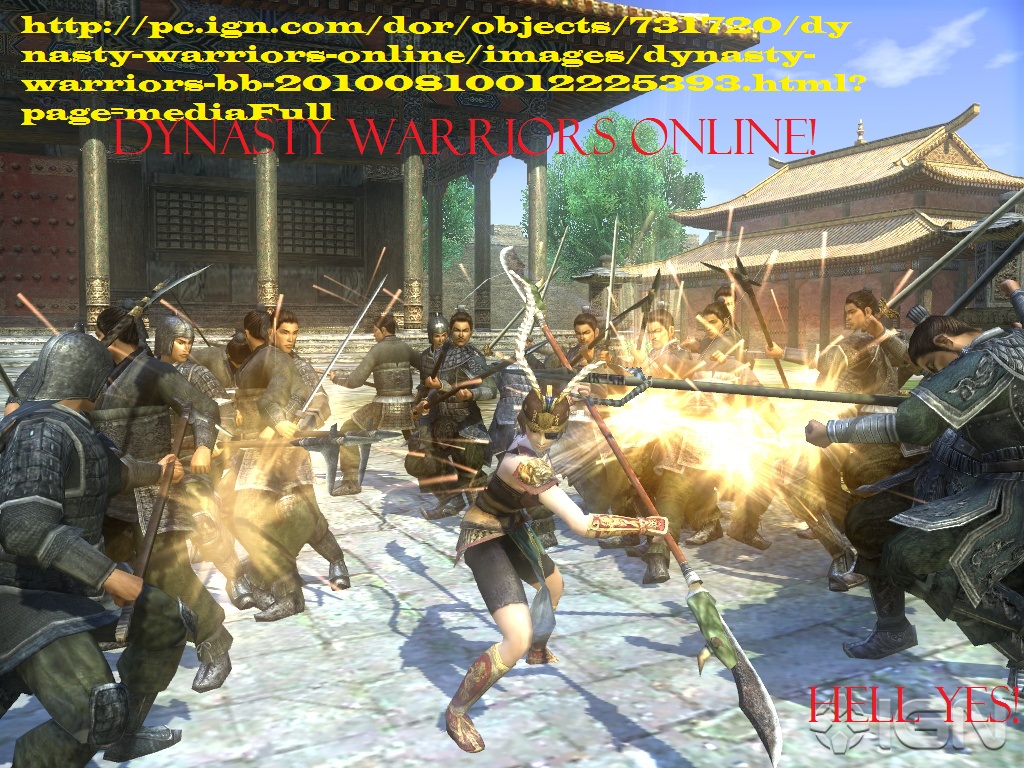 There have been many releases on all systems, but now it's On-Line massive multiplayer! In collaboration w/Aegia games it's Dynasty Warriors Online! So much fun, customizable everything, immense battle that's very shagadelic baby!