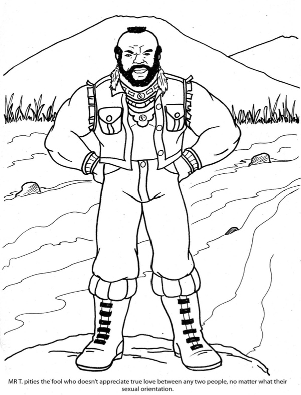Mr. T's Gay Coloring Book.
