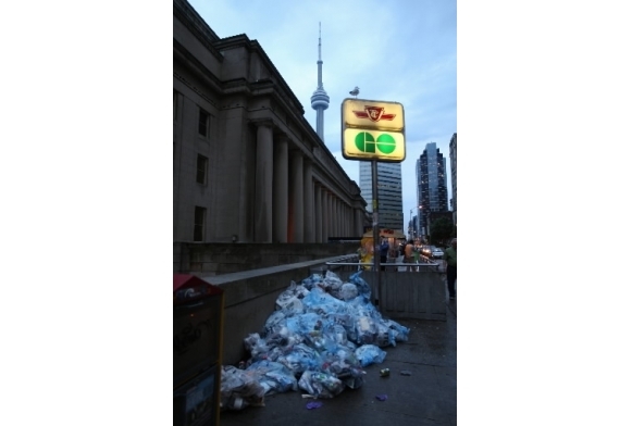 Toronto under garbage