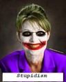 Sarah Palins joker face - Stupidism is an artform where this cunt comes from