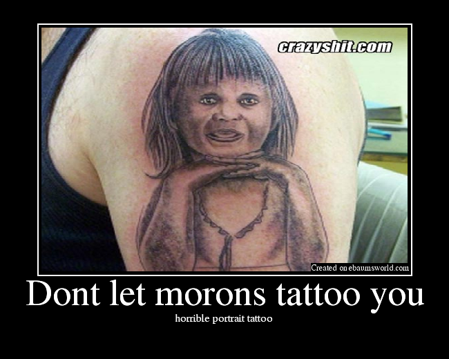 horrible portrait tattoo