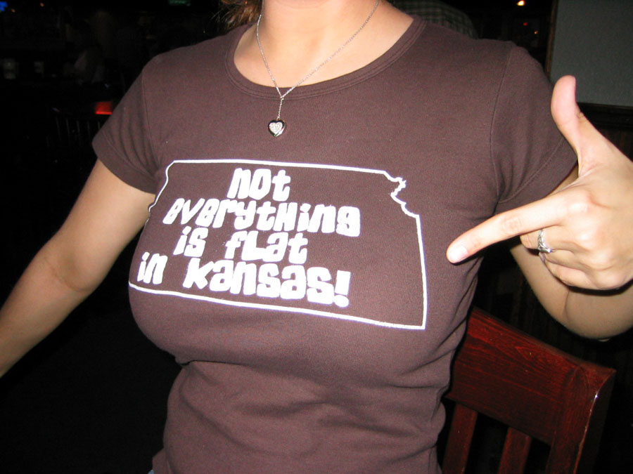 Flat Kansas. just read the shirt. 
