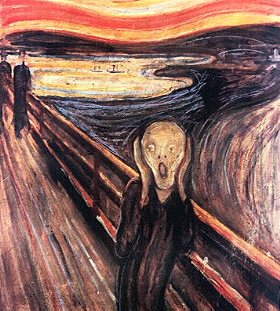 The scream by Edvard Munch