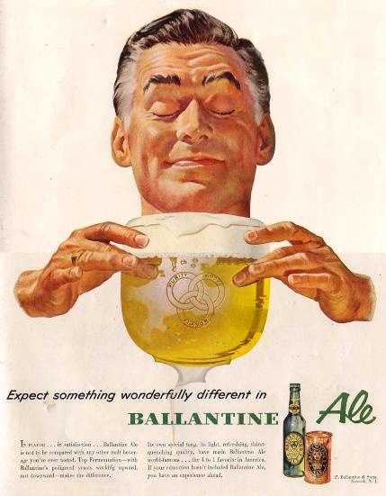 <br>Ballantine Ale.<br><br>Life; September 7, 1953.<br><br><a href=http://graphic-design.tjs-labs.com/show-picture.php?id=1170099657&size=FULL>Click here to view a full-size readable image.</a>

