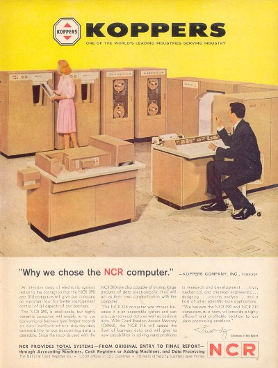 <br>NCR 315 Computer.<br><br>Time; February 23, 1962.<br><br><a href=http://graphic-design.tjs-labs.com/show-picture.php?id=1212414238&size=FULL>Click here to view a full-size readable image.</a>
