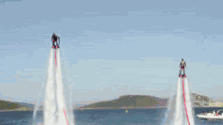 water jetpack animated gif