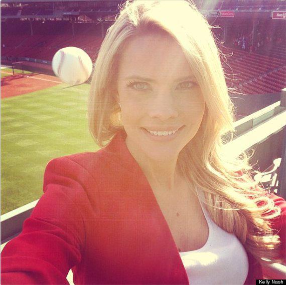 baseball selfie - Kelly Nash