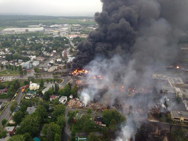 Devastating train explosion in Quebec province, Lac-Megantic