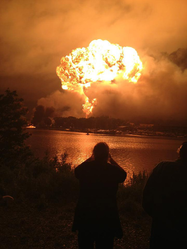 Devastating train explosion in Quebec province, Lac-Megantic