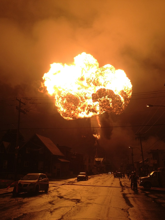 Devastating train explosion in Quebec province, Lac-Megantic