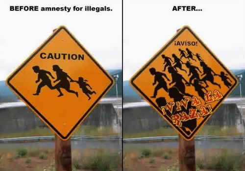 watch out for immigrants!