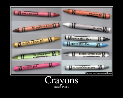 crayons.....
