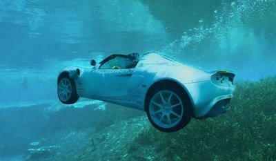 The First Swimming Car