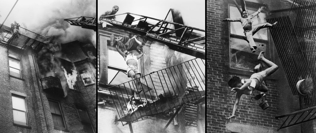 fire escape collapse - Wa