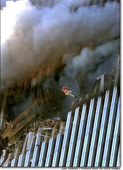 Shame on anyone who supports the 9/11 Cover Up! I wish it was each one of you in this picture because supporting a lie is like jumping out of a building! 3 that were brought down with explosives not jet fuel! Remember Building 7?