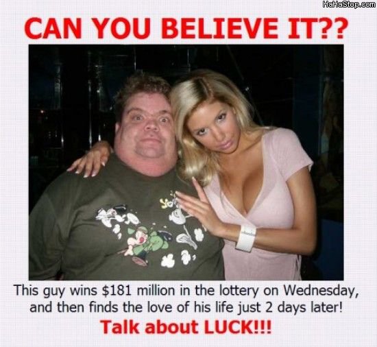 Lucky. wish i was